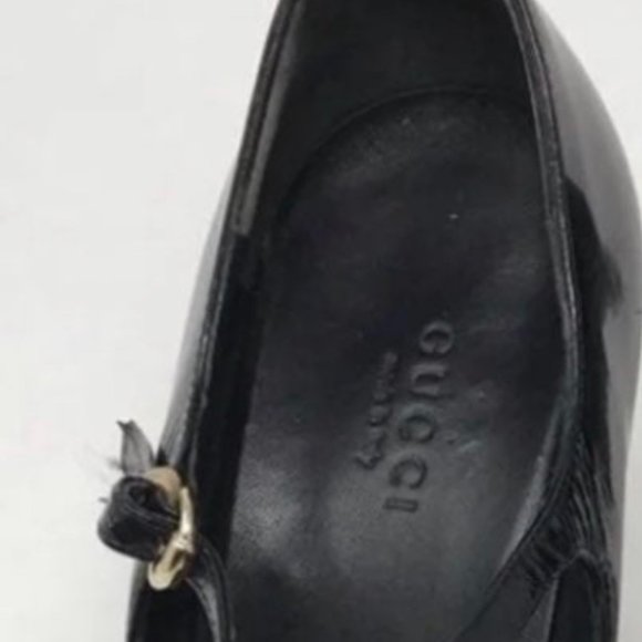 Gucci Black Patent Leather Mary Jane Pumps- Pristine Condition - Picture 5 of 5